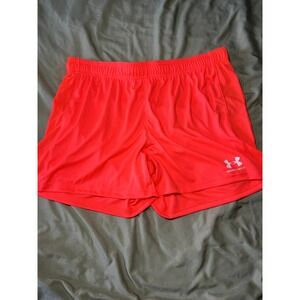 NWT Under Armour pink challenger knit sweat shorts size large
